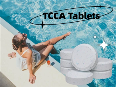 Wielofunkcyjna tabletka czyszcząca Kwas trichloroizocyjanurowy TCCA służy do dezynfekcji uzdatniania wody w basenie